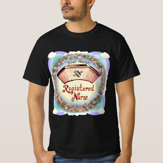 Camiseta Boné de Enfermeiro Retro RN (Frente)