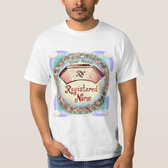 Camiseta Boné de Enfermeiro Retro RN (Frente)
