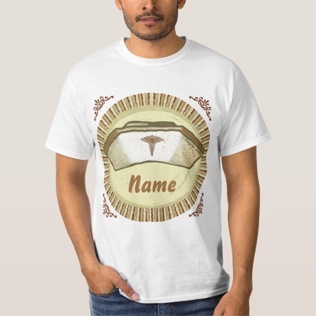 Camiseta Boné de enfermeiro Sepia (Frente)