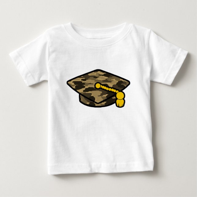 Camiseta Boné de formatura Khaki Camo (Frente)