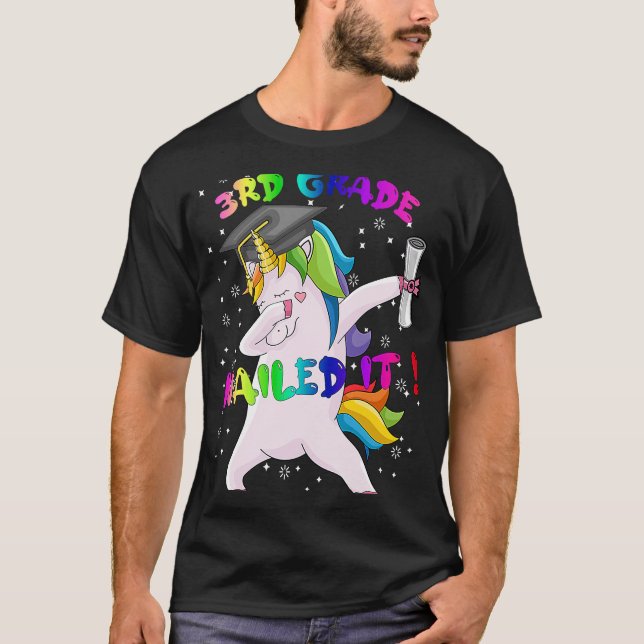 Camiseta Boné de formatura Unicorn de Terceiro Grau - Nol (Frente)