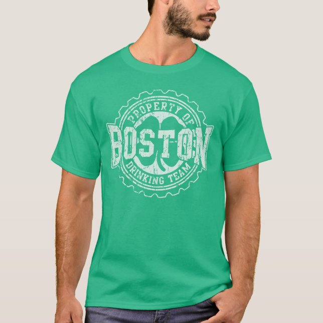 Camiseta Boné de garrafa irlandês da equipe do bebendo de (Frente)