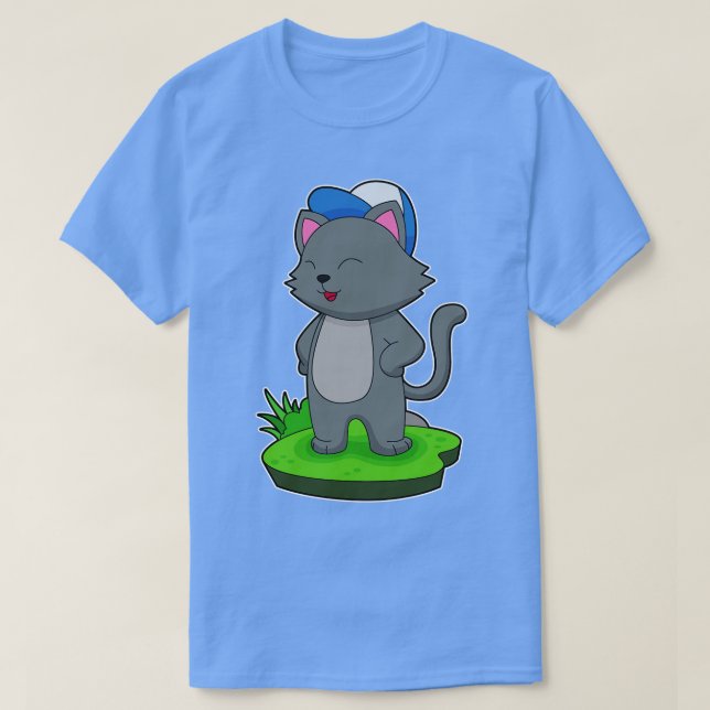Camiseta Boné de gatos (Frente do Design)