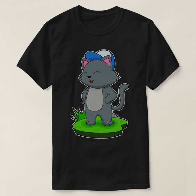 Camiseta Boné de gatos (Frente do Design)
