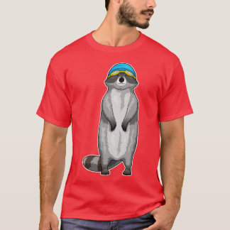 Camiseta Boné de Natação de Racoon