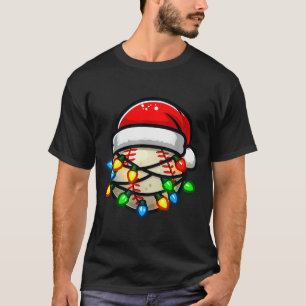 Camiseta Boné de Papai Noel de beisebol para crianças de Na