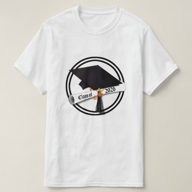 Camiseta Boné Diploma Classe de Graduação 2026 (Frente do Design)