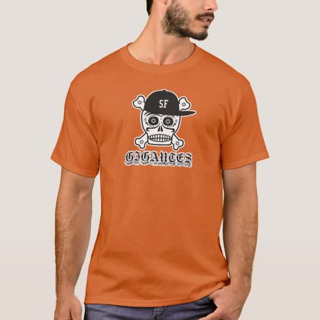 Camiseta Boné do crânio de Gigantes (Frente)