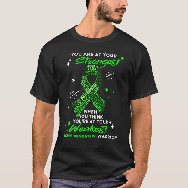 Camiseta Bone Marrow Warrior You Are At Your Strongest (Frente)