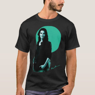 Camiseta Boné poster azul-Angie Harmon