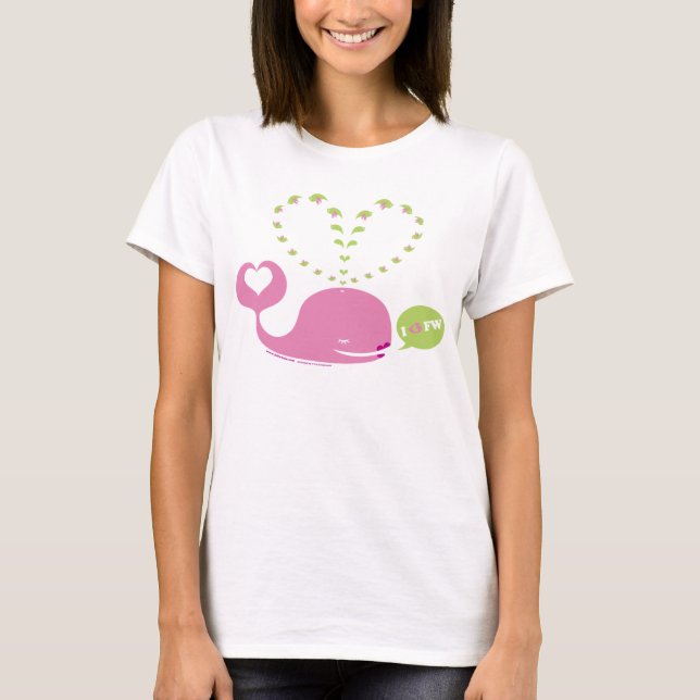 Camiseta Boneca das senhoras de EveWhale (Frente)