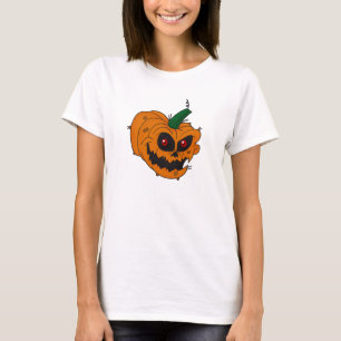Camiseta Boneca de Bebê Jack-O-Lantern Ladies (Ajustável)