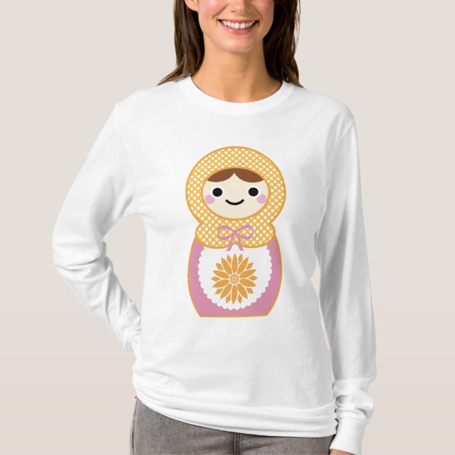 Camiseta Boneca de Matryoshka (Frente)