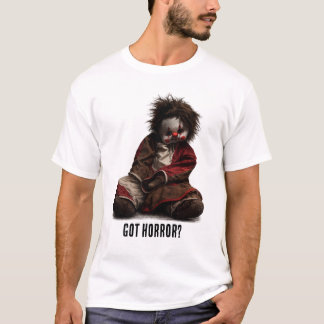 Camiseta Boneca de Palhaço Assustador - Tem Horror?