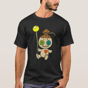 Camiseta Boneca De Vodu gótico Crespirada Para Adolescentes