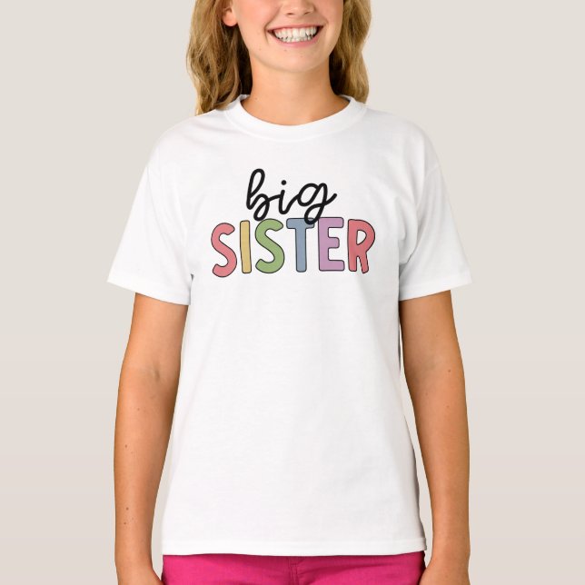 Camiseta Boneca Irmã Grande Promovida à Irmã (Frente)