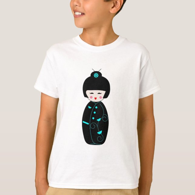 Camiseta Boneca japonesa da gueixa (Frente)