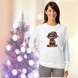 Camiseta Boneca Natal Elf Tee Feminina