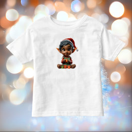 Camiseta Boneca Natal Elf Toddler Tee