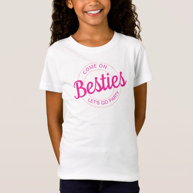 Camiseta Boneca Retro Rosa Deixa Festa Aniversário (Frente)