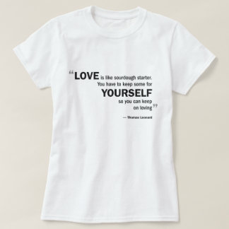 Camiseta Boneca T das senhoras - 'o amor é como o