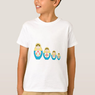 Camiseta Bonecas do assentamento do russo de Matryoshka