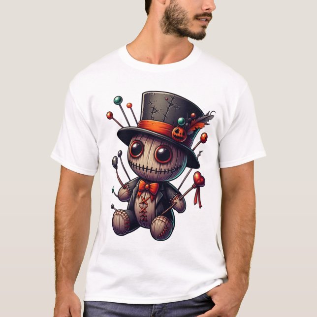 Camiseta Bonecas Voodoo assustadas (Frente)