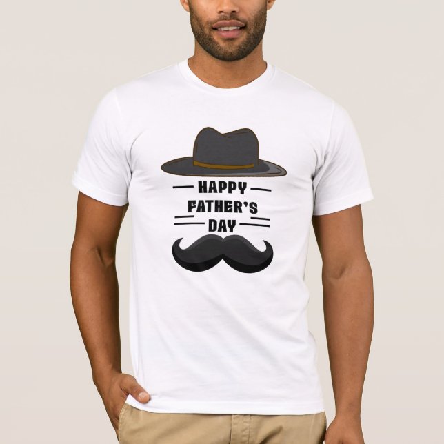 CAMISETA BONECO DE CHAPÉU DO DIA DOS PAIS COM DESIGN DIVERT (Frente)