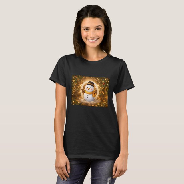 Camiseta Boneco de neve (Frente Completa)