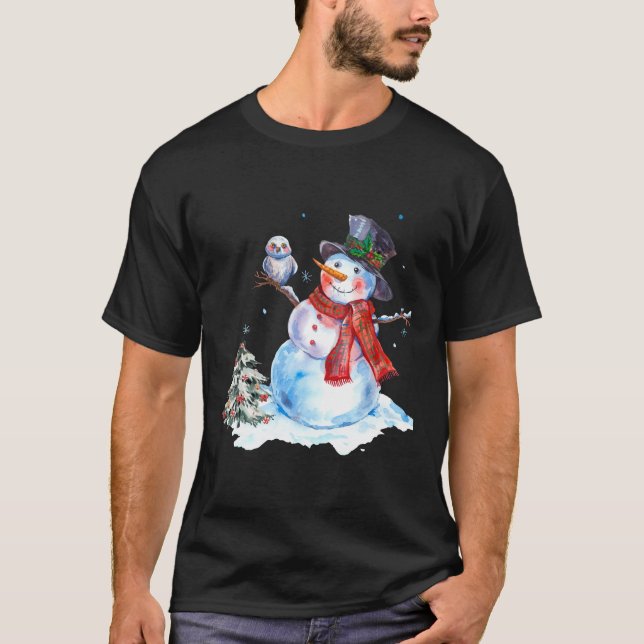 Camiseta boneco de neve (Frente)