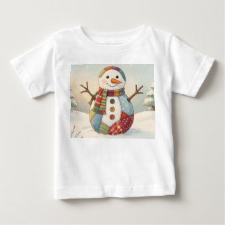 Camiseta Boneco de Neve Alegre