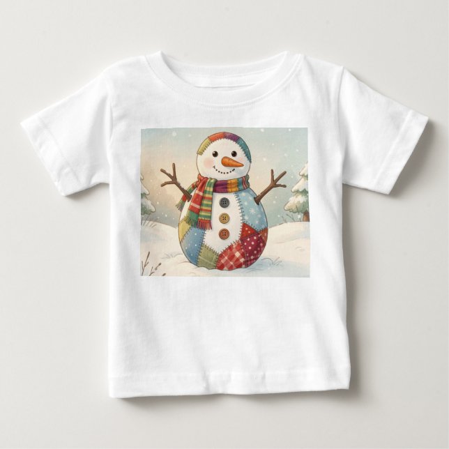 Camiseta Boneco de Neve Alegre (Frente)