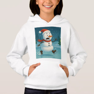 Camiseta Boneco de Neve Bobo Patinando no Gelo na Véspera d