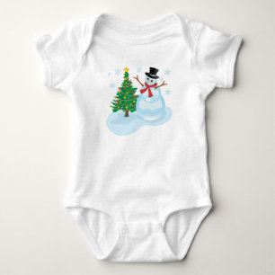 Camiseta Boneco de neve bonito
