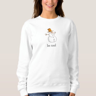 Camiseta Boneco de Neve Camisola de Frio Branco