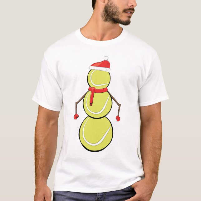 Camiseta Boneco de Neve de Bolas de Tênis - Inspirado no Na (Frente)