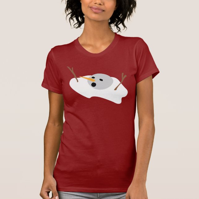 Camiseta Boneco de neve de derretimento (Frente)