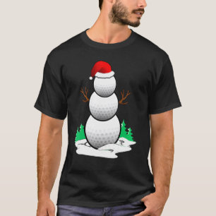 Camiseta Boneco de Neve de Golfe Fofo - Fantasia de Dezembr