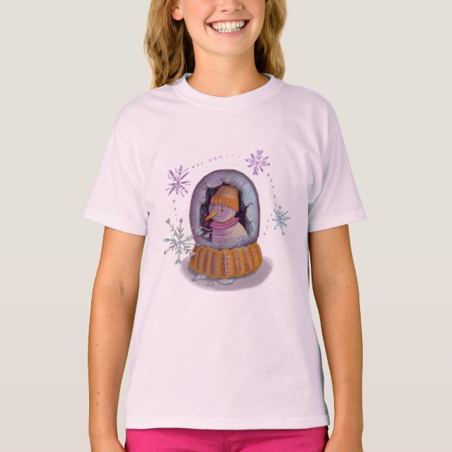 Camiseta boneco de neve de natal (Frente)