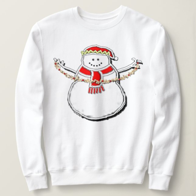 Camiseta Boneco de Neve de Natal Fofo (Frente do Design)