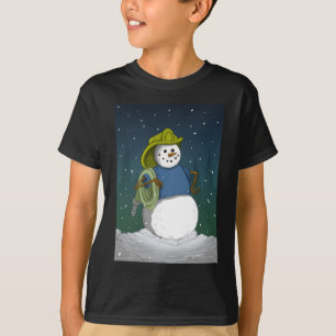 Camiseta Boneco de neve do sapador-bombeiro