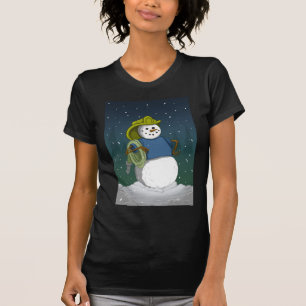 Camiseta Boneco de neve do sapador-bombeiro