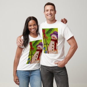 Camiseta Boneco de Neve e Vassoura