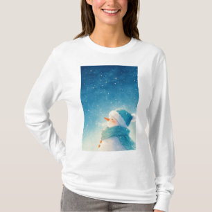 Camiseta Boneco de Neve Feliz