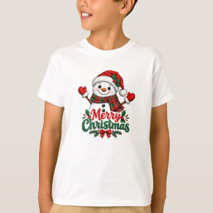 Camiseta Boneco de Neve Feliz Natal 