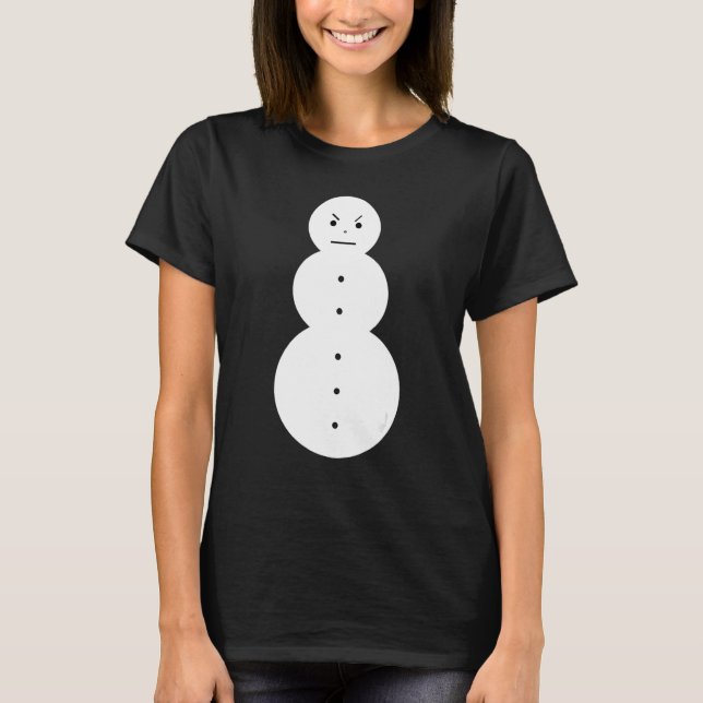 Camiseta Boneco de Neve Jeezy    Boneco de Neve Irritado Bo (Frente)