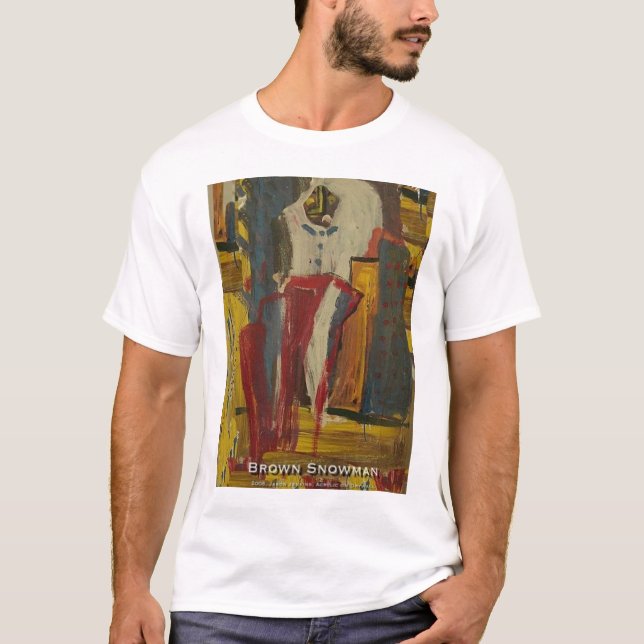 Camiseta Boneco de Neve Marrom (Frente)