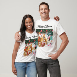 Camiseta Boneco de neve Mikitiez vintage natal elfo