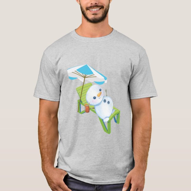Camiseta Boneco de Neve Relaxante (Frente)