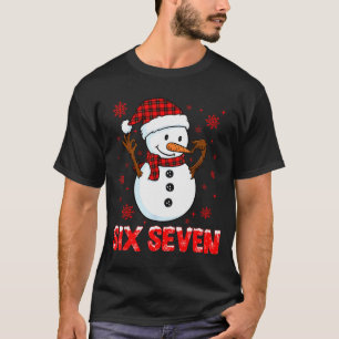 Camiseta Boneco de Neve Seis Sete Meme Gíria 6 7 Divertido 